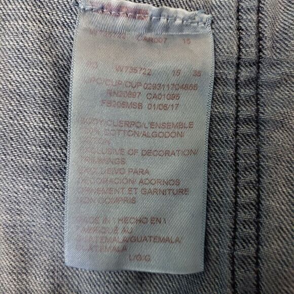 Dickies Relaxed Fit Bib Overalls Denim Carpenter Women’s Tag Size L - Picture 11 of 12